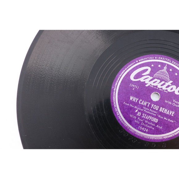 Jo Stafford, Paul Weston Why Can't You Behave /Once And For Always 78 rpm Record - Picture 6 of 11
